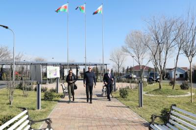 Prezident xüsusi nümayəndəliyin qərargahında yaradılan şəraitlə tanış olub