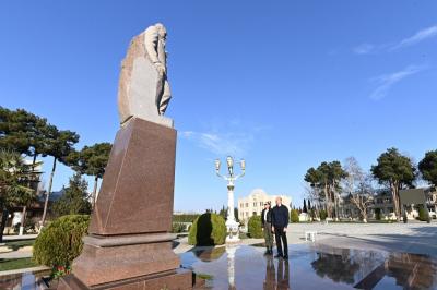İlham Əliyev və Mehriban Əliyeva Ağcabədi rayonuna səfər ediblər