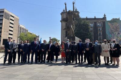 Meksikada “Xocalı soyqırımı” abidəsi önündə tədbir keçirib - Foto