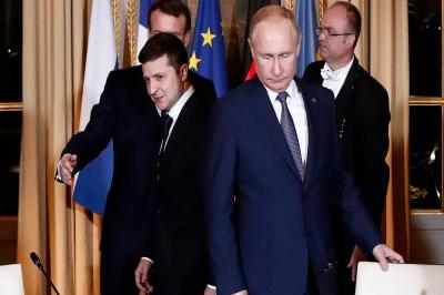 Makron Putin və Zelenski ilə danışıqlar aparıb