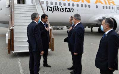Rustami Emomoli Azərbaycana rəsmi səfərə gəlib - Foto