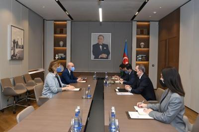 Xarici işlər naziri BMT-nin Kapitalın İnkişafı Fondunun icraçı katibi ilə görüşüb
