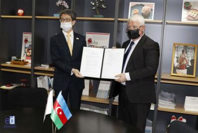 BAMF və Yaponiya səfirliyi mina probleminin həllinə dəstək layihəsini imzaladı - Foto