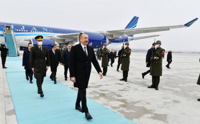 Prezident İlham Əliyevin Türkiyəyə işgüzar səfəri başlayıb - Foto