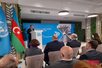 Şuşada BMT ilə münasibətlərin 30 illiyinə həsr olunan poçt markasının təqdimatı olub