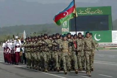 Azərbaycan hərbçiləri Pakistanda hərbi paradda iştirak ediblər - Foto