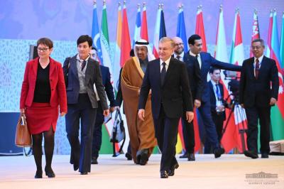 Özbəkistanda birinci Daşkənd Beynəlxalq İnvestisiya Forumunun açılışı olub - Foto