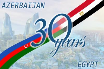 Azərbaycan və Misir diplomatik əlaqələrinin yaradılmasından 30 il ötür