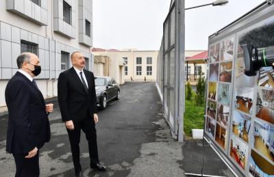 Prezident Bakıda müasir penitensiar müəssisələrdə yaradılan şəraitlə tanış olub