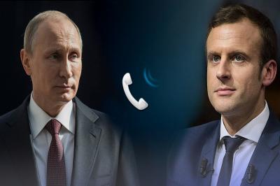 Makron və Putin arasında telefon danışığı olub