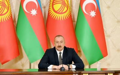 "Qırğız Respublikası ilə münasibətlər strateji tərəfdaşlıq səviyyəsinə çatır" - İlham Əliyev