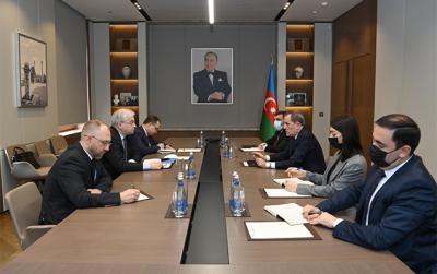 Ceyhun Bayramov İqor Xovayevlə görüşüb