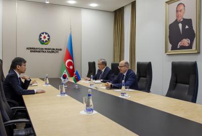 Energetika naziri Pərviz Şahbazov Koreya səfiri ilə görüşüb