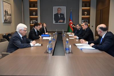 Ceyhun Bayramov Rusiya Prezidentinin xüsusi nümayəndəsi ilə görüşüb