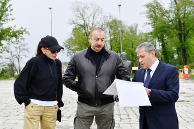 Prezident İlham Əliyev və birinci xanım Mehriban Əliyeva Şuşada səfərdə olublar-  Yenilənib