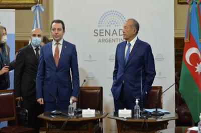 Elnur Məmmədov Argentina Senatının üzvləri ilə görüşüb