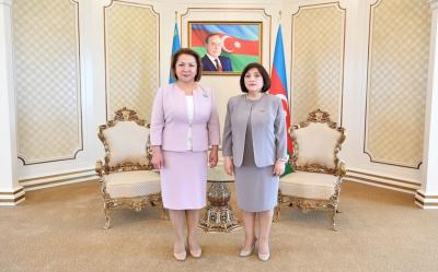 Sahibə Qafarova Qazaxıstan Parlamenti Məclisinin sədr müavini ilə görüşüb