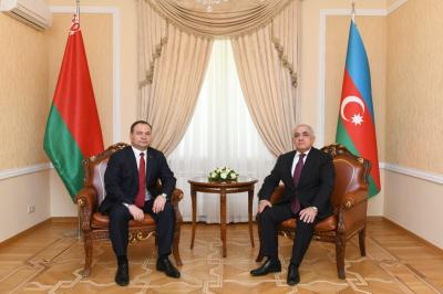 Əli Əsədov Belarus Baş naziri ilə görüşüb