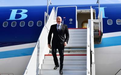 Prezident İlham Əliyev Brüsselə səfərə gedib
