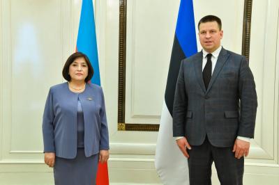 Sahibə Qafarova Estoniya parlamentinin sədri ilə görüşüb