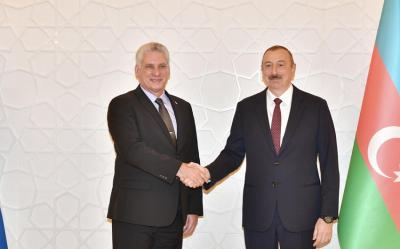 Kuba Prezidenti İlham Əliyevi təbrik edib