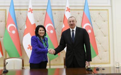Gürcüstan Prezidenti İlham Əliyevə təbrik məktubu ünvanlayıb