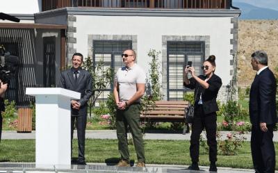 Prezident və birinci xanım Zəngilanda “Ağıllı kənd”in açılışını ediblər -  Yenilənib