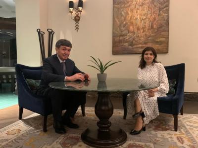 Günay Əfəndiyeva Qazaxıstanın Bolqarıstandakı səfiri ilə görüşüb