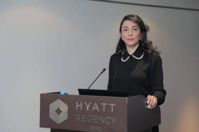 Ombudsman Səbinə Əliyeva  ictimai müzakirədə çıxış edib