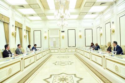 Milli Məclis sədri BMT BA-nın prezidenti ilə görüşüb