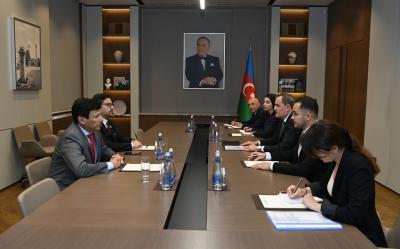Ceyhun Bayramov Paraqvay Respublikasının Parlamentinin nümayəndə heyəti ilə görüşüb