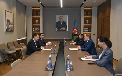Ceyhun Bayramov Beynəlxalq Türk Akademiyasının rəhbəri ilə görüşüb