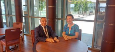 Kərim Tahirov İFLA prezidenti Barbara Lison ilə görüşüb