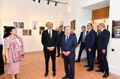 Prezident İlham Əliyev Xivədə “Nurullaboy” saray kompleksi ilə tanış olub -  Yenilənib (foto)