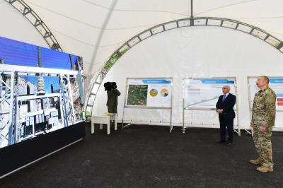 Dövlət başçısı Kəlbəcərdə “Çıraq-1” su elektrik stansiyasında olub - Yenilənib