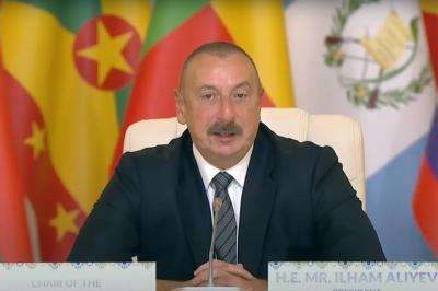 Prezident İlham Əliyevin Qoşulmama Hərəkatı Parlament Şəbəkəsinin Bakı Konfransında çıxış edib -  Yenilənib