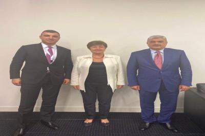 Maliyyə naziri və AMB sədri BVF-nin icraçı direktoru ilə görüşüb