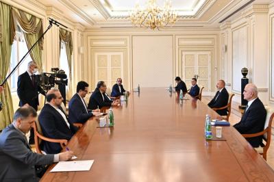 Prezident İlham Əliyev İranın Ali Milli Təhlükəsizlik Şurasının katibini qəbul edib -  Yenilənib