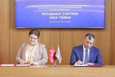 Türkiyənin ailə və sosial xidmətlər naziri  DOST Agentliyində olublar
