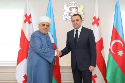 Allahşükür Paşazadə Gürcüstanın Baş naziri ilə görüşüb