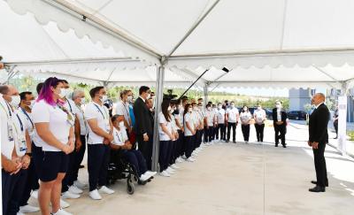 Prezident İlham Əliyev və Mehriban Əliyeva İslamiadada Azərbaycanı təmsil edən idmançılarla görüşüb - Yenilənib