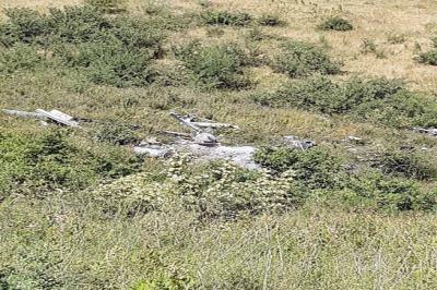 MN Ermənistana məxsus helikopterin Xocavənddə aşkarlanan qalıqlarının videogörüntülərini yayıb -  Video