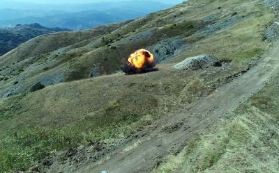 Üçdik-Qırxqız-Sarıbaba yüksəklikləri erməni minalarından təmizlənir -  Video