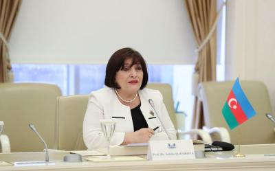 Sahibə Qafarova Mustafa Şentopa təbrik məktubu göndərib