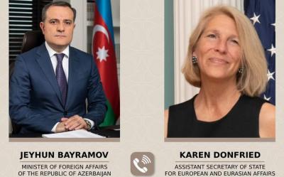 Ceyhun Bayramovla ABŞ dövlət katibinin köməkçisi arasında telefon danışığı olub