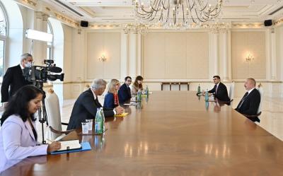 Prezident İlham Əliyev Dünya Bankının Avropa və Mərkəzi Asiya üzrə regional vitse-prezidentini qəbul edib