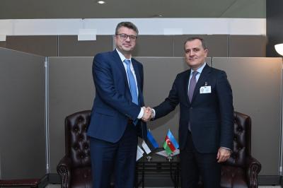 Azərbaycan və Estoniya xarici işlər nazirləri arasında görüş olub - Foto