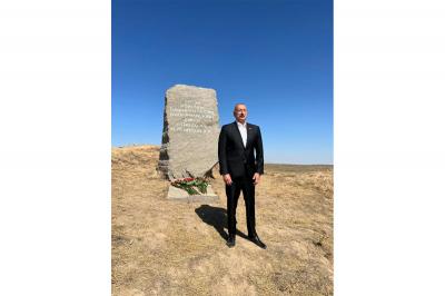 Füzulidə Vətən müharibəsinin ilk şəhidlərinin xatirəsinə abidə ucaldılıb