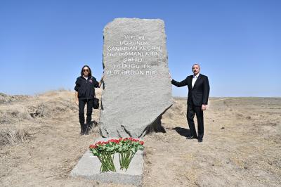 Prezident və birinci xanım Füzuliyə səfər edib -  Yenilənib (foto)