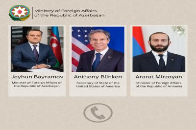 Ceyhun Bayramov, Blinken və Mirzoyan arasında telefon danışığı olub